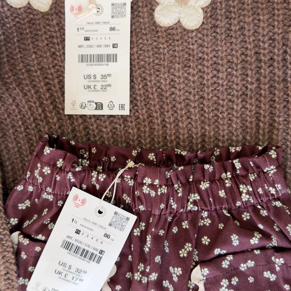 Zara Kids girl size 1.5 years new - Picture 1 of 6